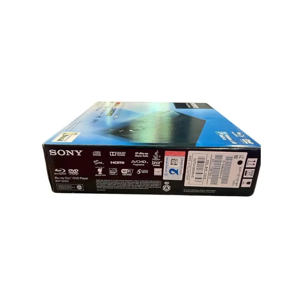 Sony BDP-S3100 Blu-ray DVD Player WiFi Streaming Remote Complete Box w/HDMI